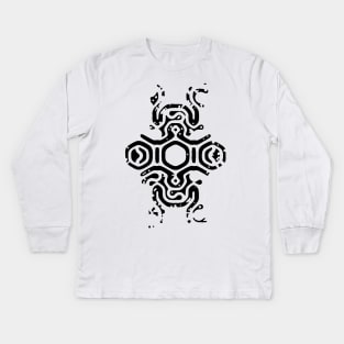 Colossus Weak Point - black sigil Kids Long Sleeve T-Shirt